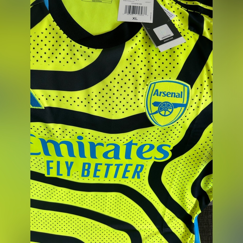 Adidas Authentic Arsenal FC 2023/2024 England Soccer HR6927 Jersey Men’s Sz: XL - Picture 5 of 9